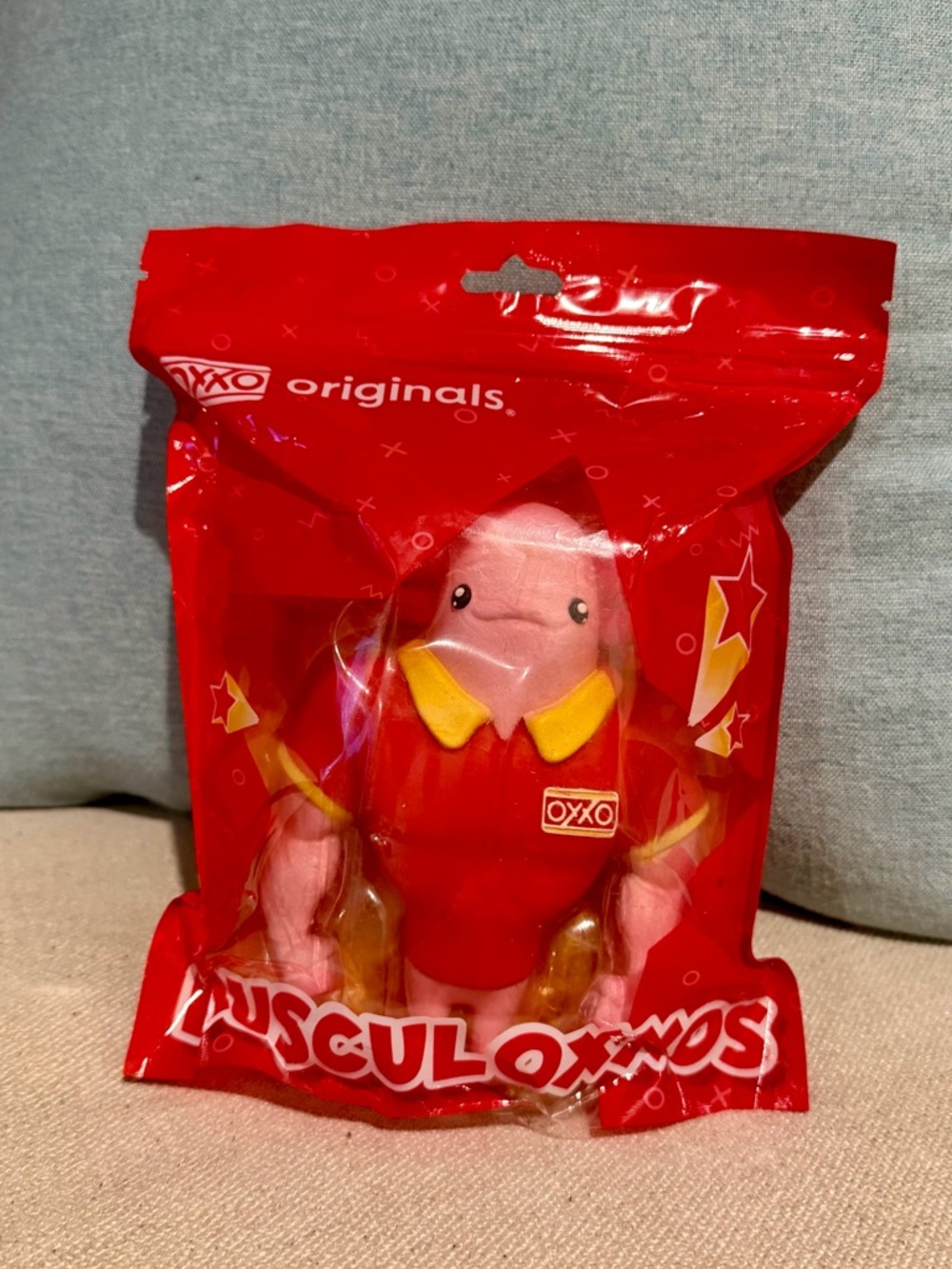 Oxxo Squishy Collectible Toy Mexico Ajolote Musculoxxo